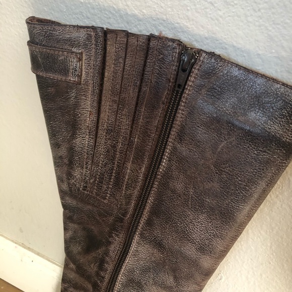 Duo leather wide calf boots - Picture 4 of 7